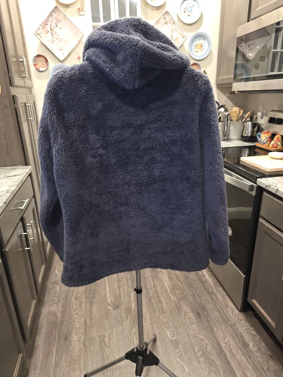 RBX Black Sherpa-Lined Hooded Jacket - Picture 2 of 3